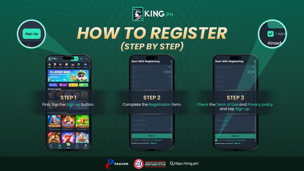 How to Register on King PH in Minutes